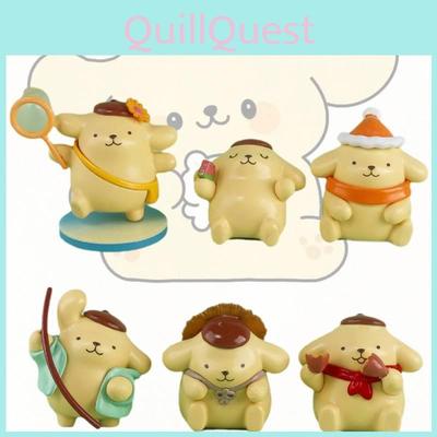 Entzückende saisonale Pudding-Hunde-Figuren PVC Anime-inspiriert Niedlicher gelber Pudding-Hund