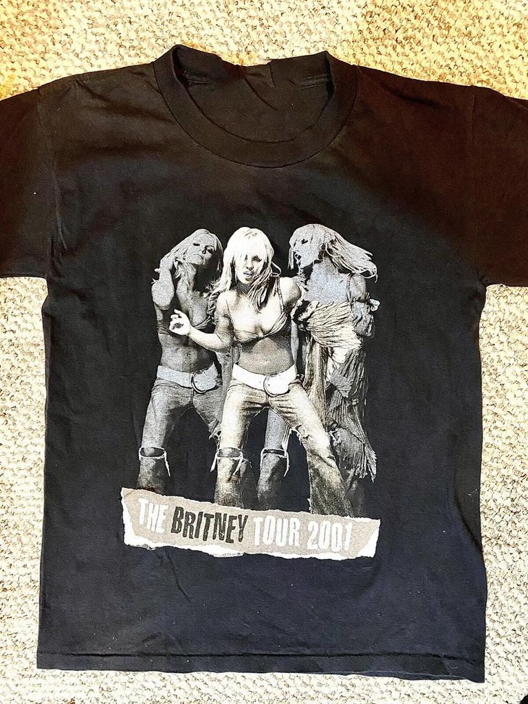 Britney Spears 2001 Britney Spears Tour Black S2345xl Unisex Tshirt Gc777