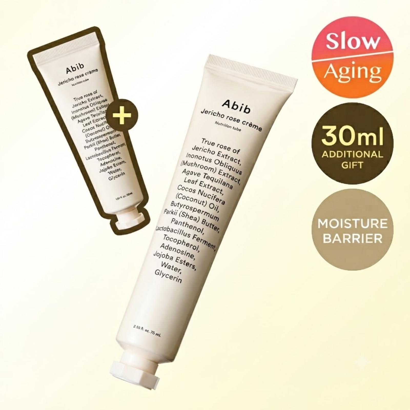 Abib Jericho Rose Cream Nutrition Tube 75ml (+30ml Gift) 75ml + 30ml