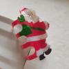 Acrylic Red Cap Claw Clip Cartoon Snowman Hairpin Personalized Christmas Hair Claw  Woman