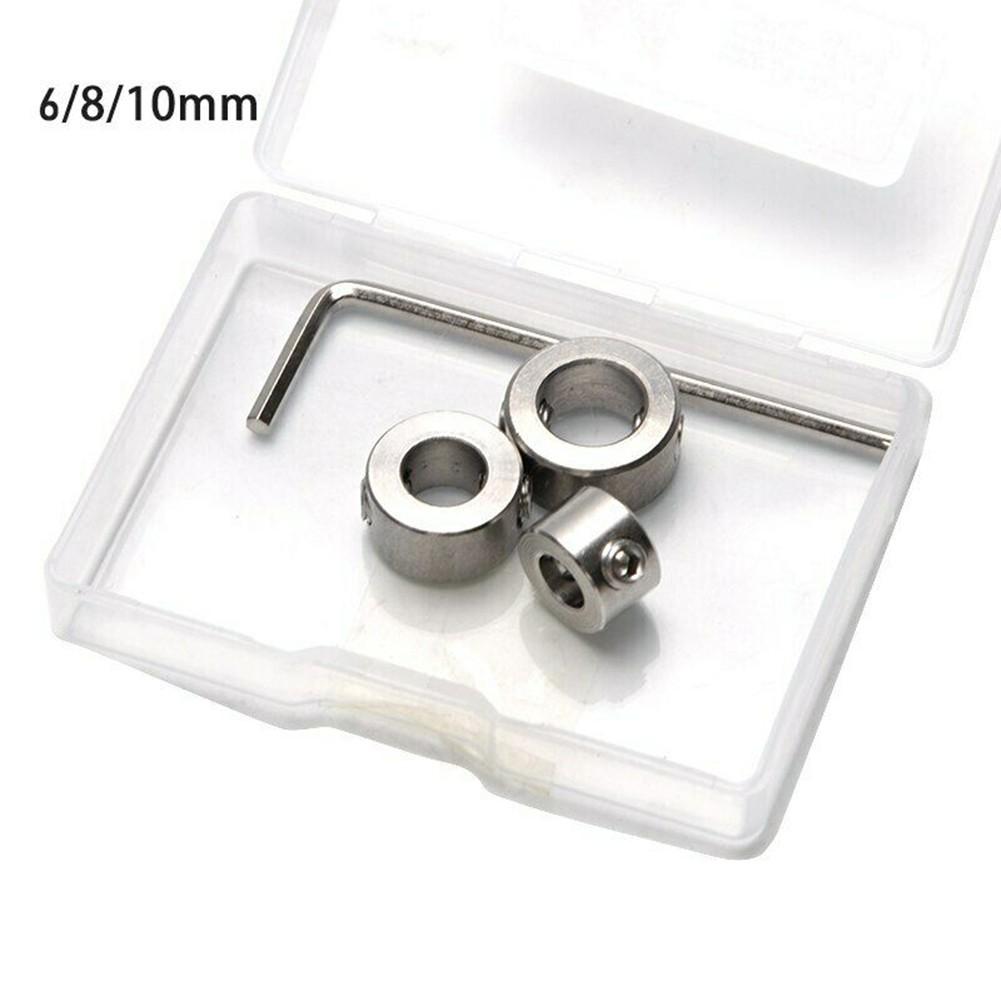 Drill Stop Collar Set 3mm-16mm for Woodworking Projects - 304 Stainless Steel Depth Stopper for Precision Drilling, 12pcs Kit