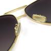 Excellent CELINE sunglasses Two Bridges Teardrop gold cotton mens CL40062U Used