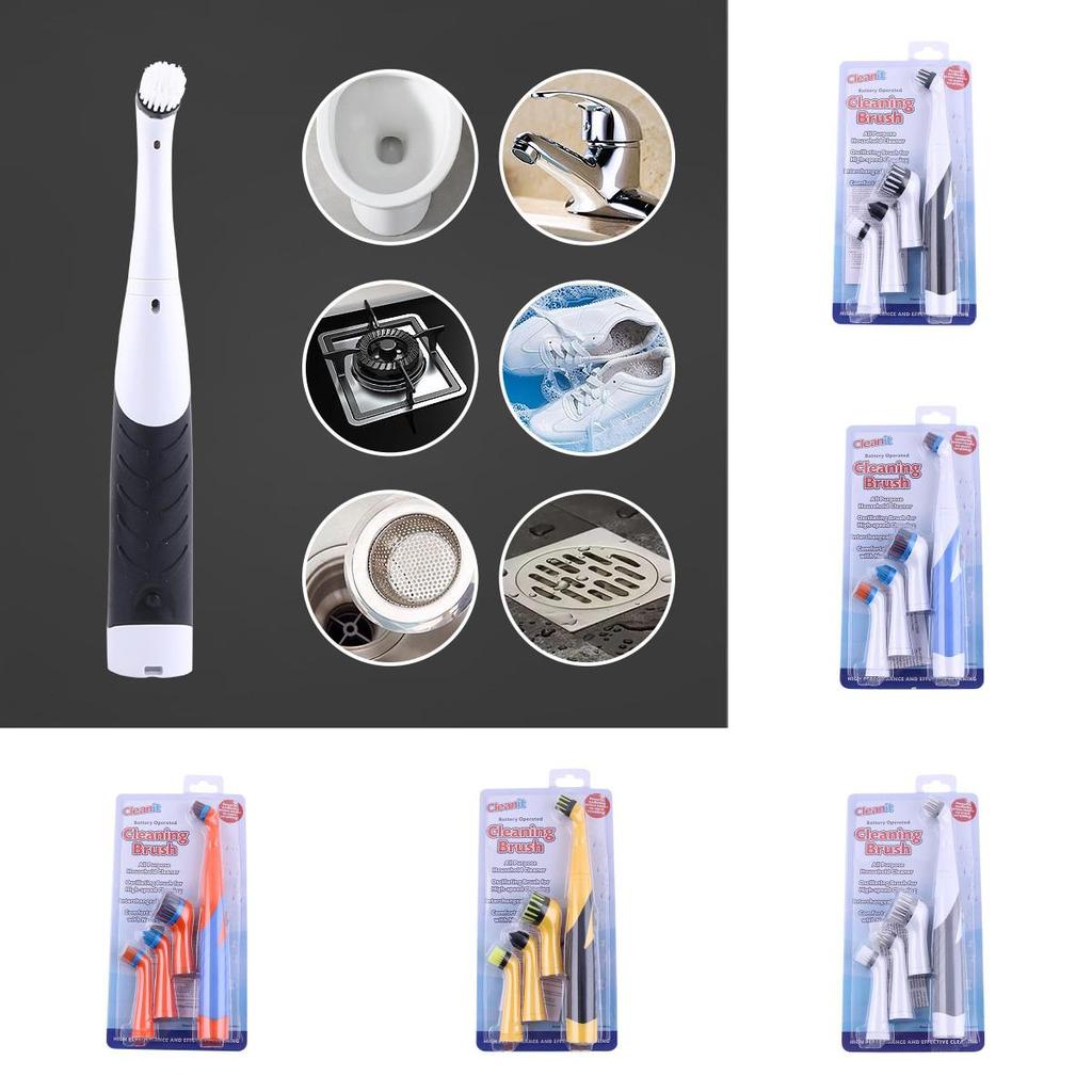 Cleaning Scrubber Super Electric Brush House Help Kitchen Bathroom 4 In 1