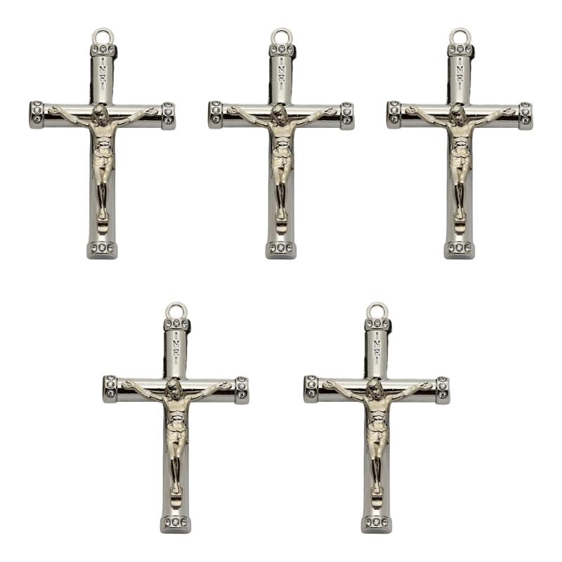 Cross Pendants 40x65mm Religious Cross Charm DIY Handmade Keychains Jewelry Making