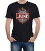 Mens Legends Are Born In June T-Shirt Birthday Gift Present Funny Tee