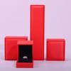 Silver Brushed Leather PU Jewelry Box for Rings, Pendants, Bracelets, Necklaces, and Accessories