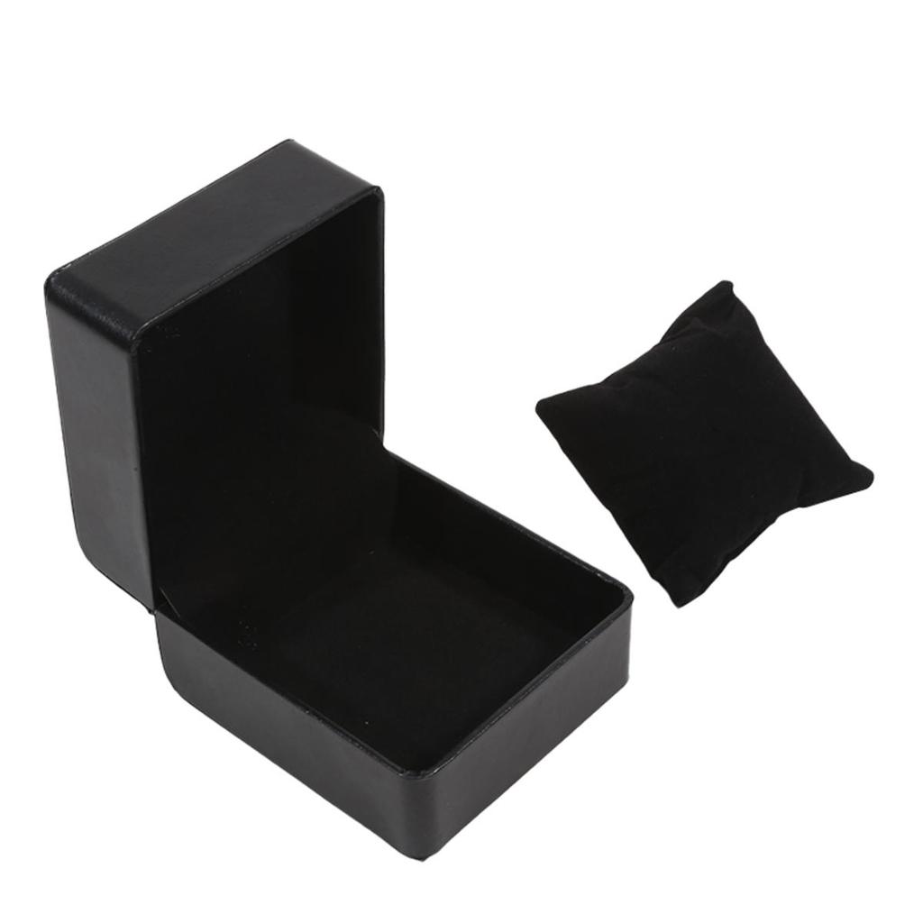 Single Watch Box With Pillow PU Wristwatch Display Case Organizer For Men Women Watch Jewelry Bracket Storage Gift Box
