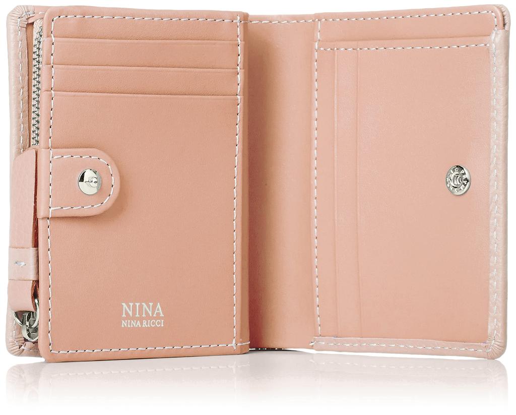NINA NINA RICCI Venus Perse Bifold Wallet, 35-3102, Women's, Light Pink, One Size