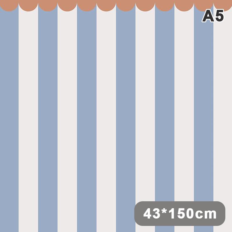 Multicolor Striped Nordic Half Wall Wallpaper Stick Wallpaper Removable Self Adhesive For Nursery Bedroom Wall Decor
