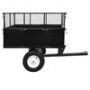 VidaXL Tipping Trailer for Lawn Mower Transport Cart Soil Compost Building Materials Tasks of 145813