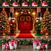 Holiday Background Sparkling Ornaments Christmas Party Banner Christmas Display Gift Box Decor Christmas Celebration Banner