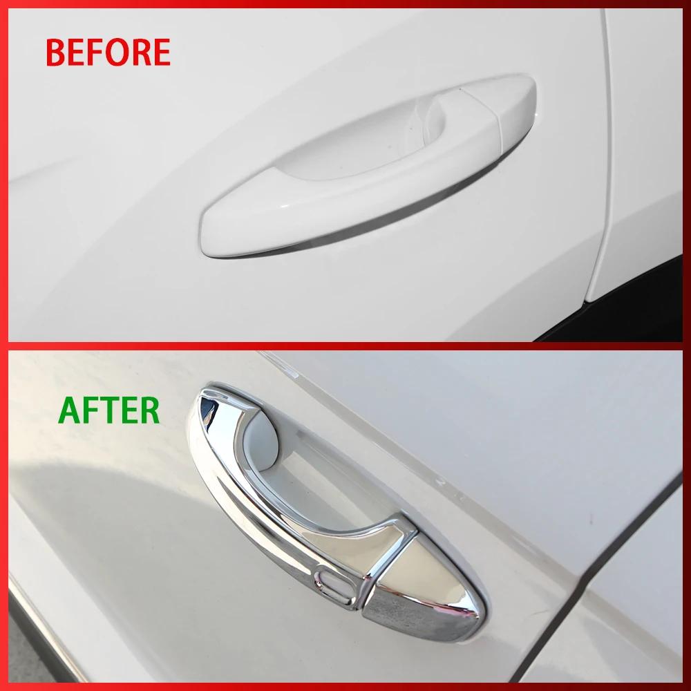 Car Exterior Door Handle Cover for Volkswagen VW T-roc Troc 2018 - 2025 Decoration Sticker 8Pcs Trim Styling Accessories
