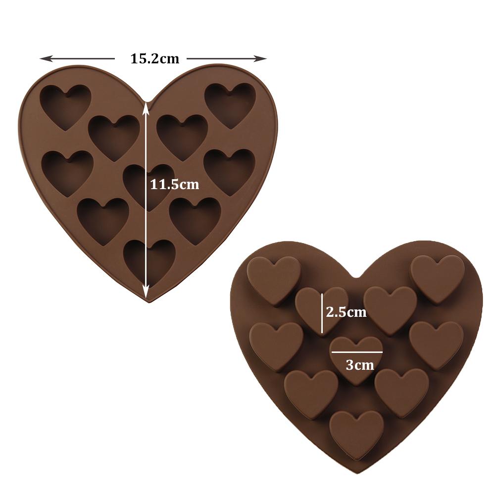 

1Pcs Silicone Chocolate Mold Love Shell Star Lollipop Leaves Small Dinosaur Elliptical Robot Silicone Cake Mold Baking Equipment