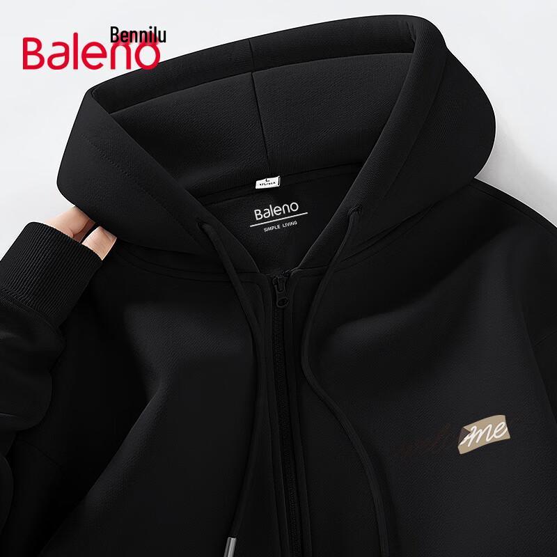 

Baleno Men s Loose Fit Hooded Zipper Jacket XL