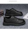 Herrenschuhe im britischen Stil Schwarz/Braun Leder - Herbstmode, Formell/Freizeit, Leichtgewicht, Höhenerhöhend