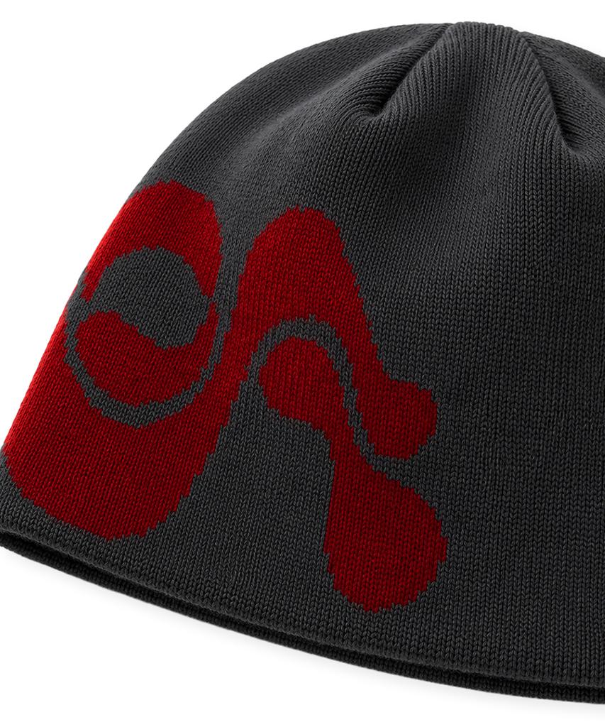 Eondeokeulling Undercling Logo Beanie (Gray/Red)