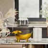 Resin Banana Dog Sculpture Lightweight Banana Dog Figurine  For Home Desktop