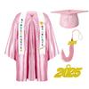 Kindergarten Graduation Cap With Tassel & Printed Gown. Perfect For Memorable Pos And Ceremonies