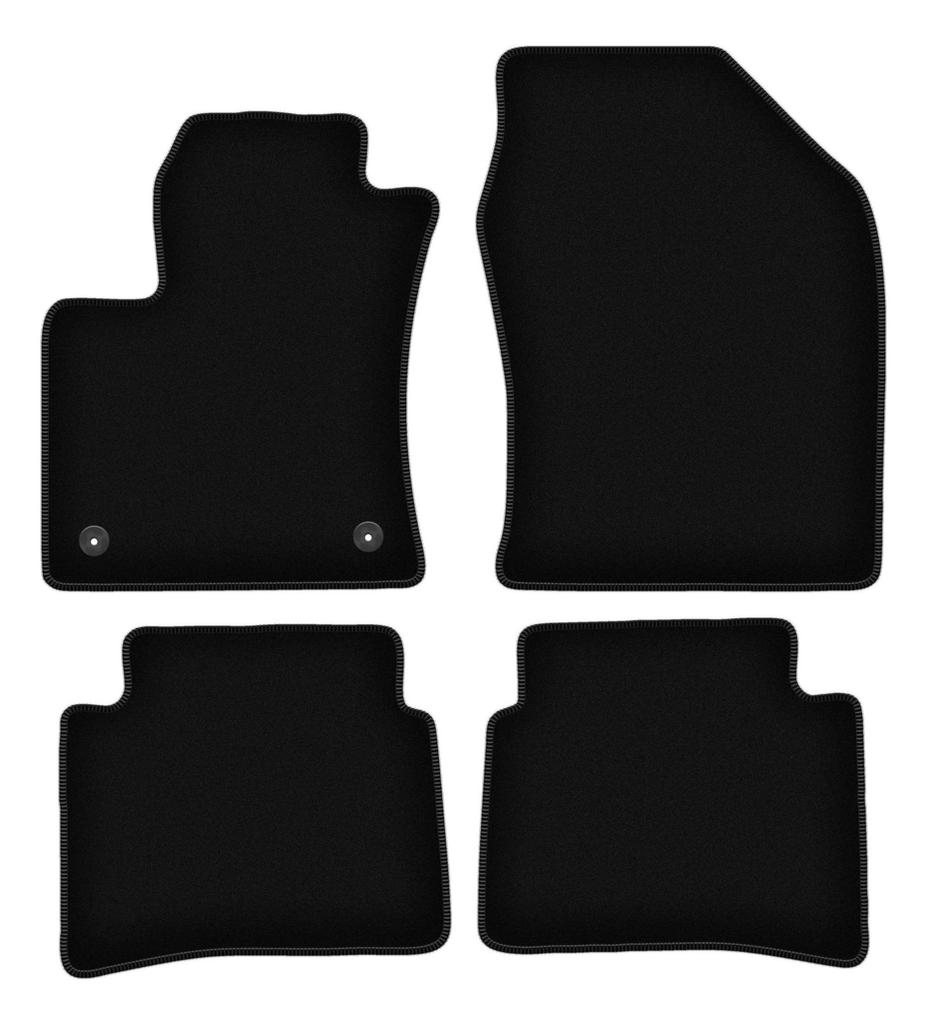 BASIC Black Velour Floor Mats For: Toyota Prius IV Hatchback (2017-)