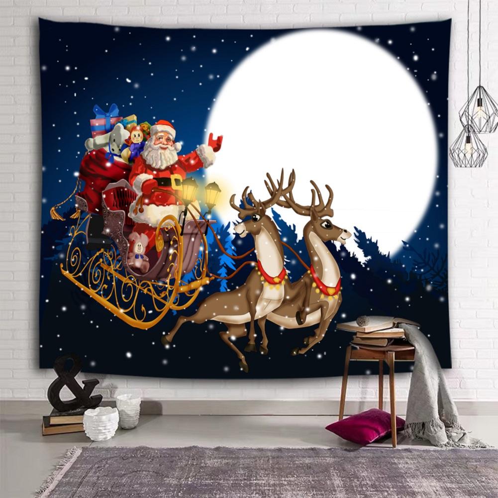 1PC Christmas Wall Hanging Tapestry Home Background Decoration for Bedroom Fireplace