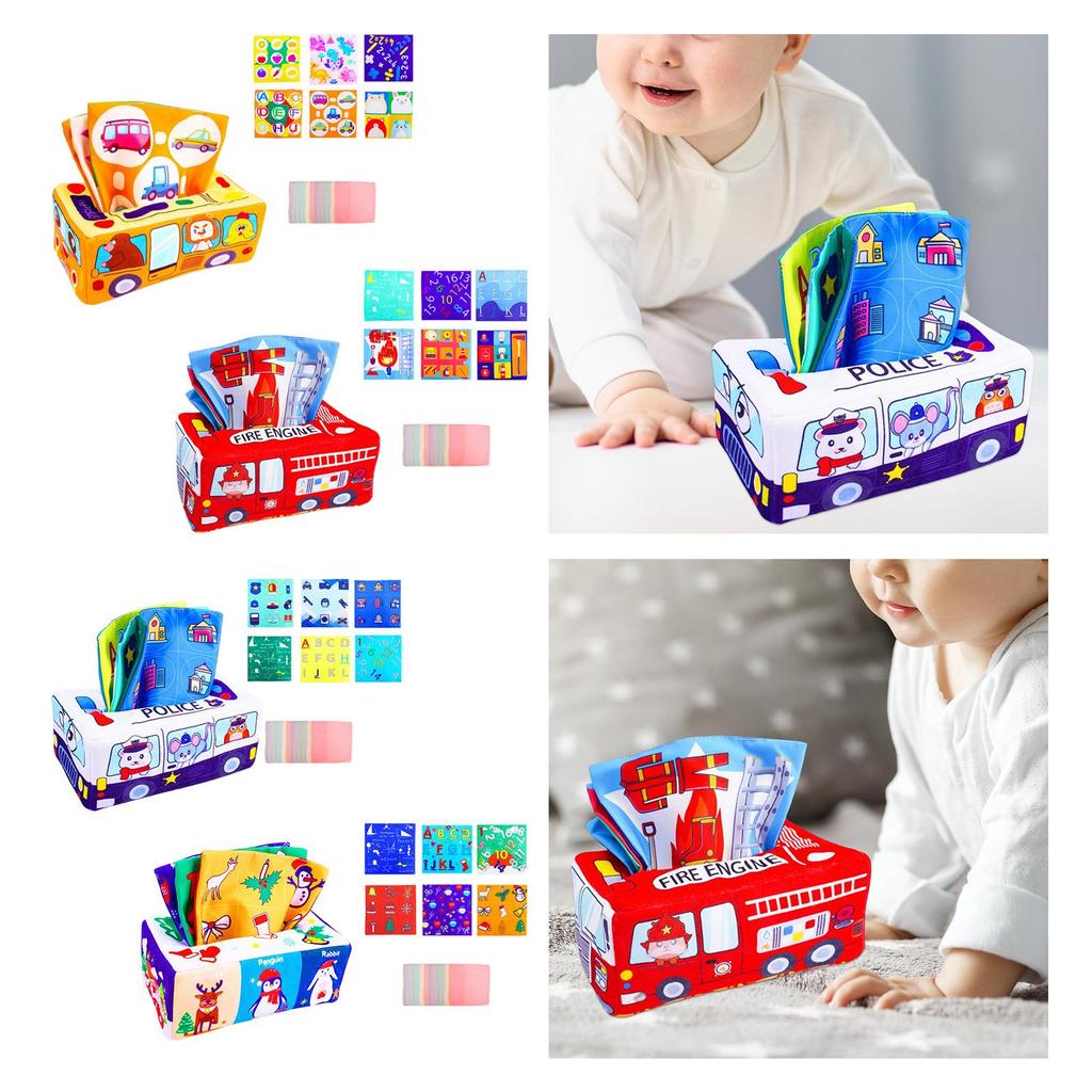 Plush Sensory Box for Developing Fine Motor Skills in s - Soft Fabric Toy Early Childhood