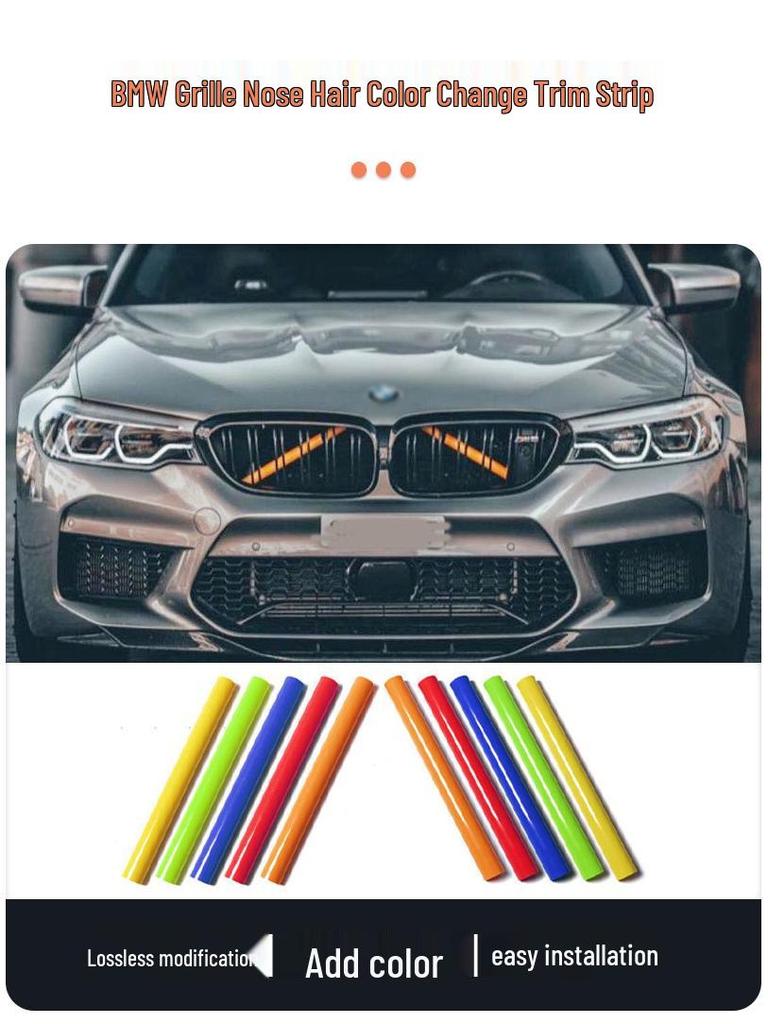 BMW 3er/5er F30 F10 G01 X3 X4 Kühlergrill-Zierleiste für Nasenhaarfarbwechsel