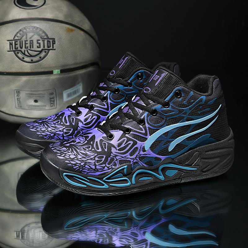 Spring high-top basketball men's shoes 2025 new cement nemesis teenager junior high school students actual sports shoes