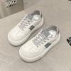 Frühling, Sommer, Herbst und Winter Damen Schuhe Damen Sneaker Weiße Schuhe Low-Top Runde Zehenpartie Höhenverstärkende Freizeitschuhe