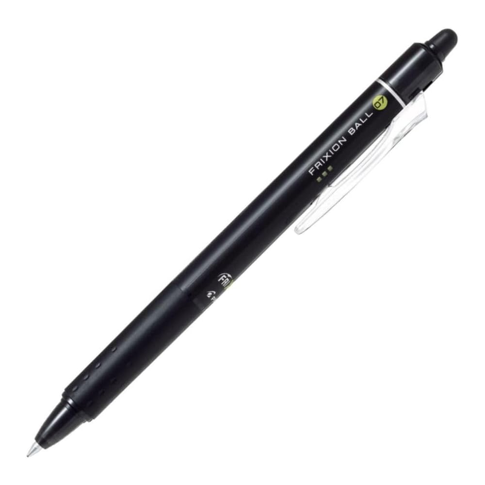 Pilot Friction Ball Knock 0.7mm Black Ink Gel Pens Pack of 10