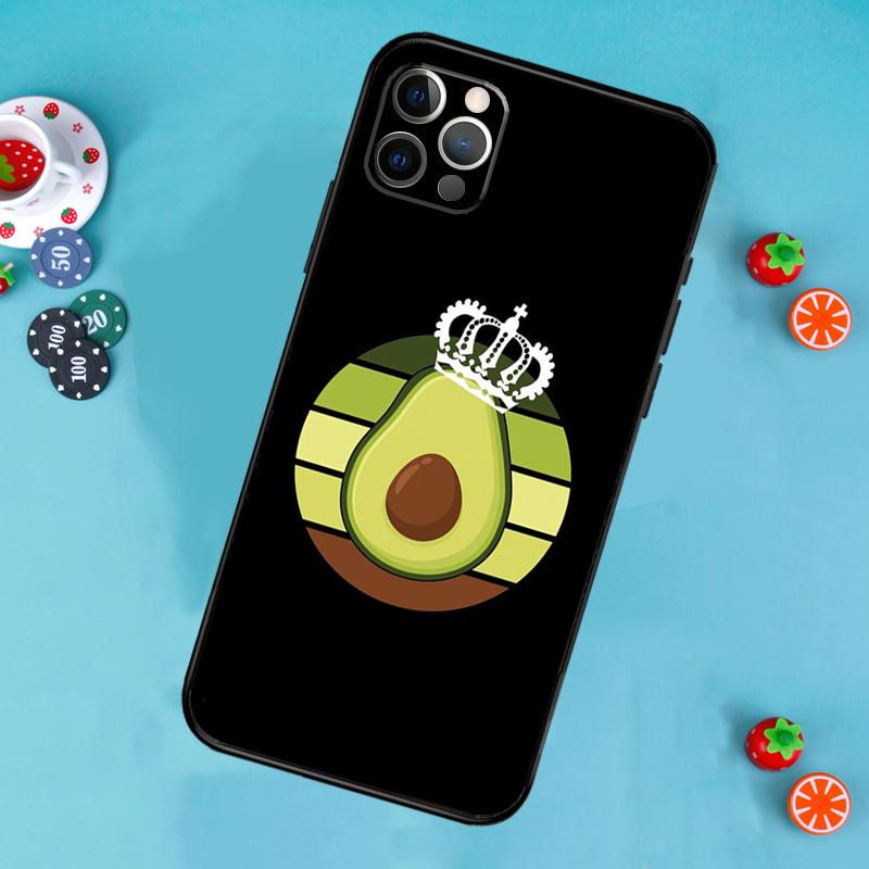 cute cartoon Avocado Fitness Phone Case For iPhone 17 Air 16 15 14 13 11 12 Pro Max 13 12 mini 15 16 Plus 16e Cover Funda