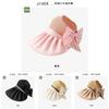 Trendy Bow Embellished Large Brim Straw Top Hat For Women Summer Outdoor Sun Hat