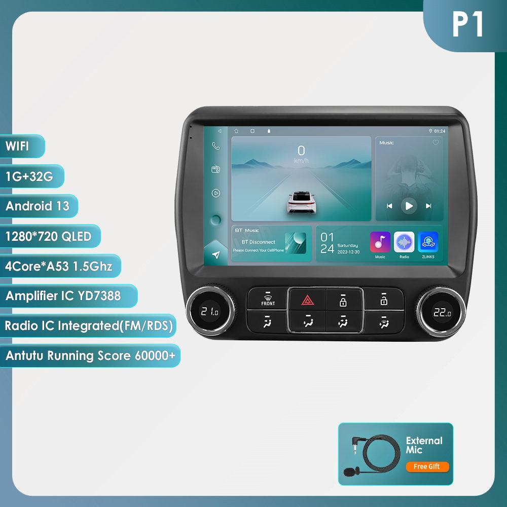 

OSSURET Intelligent 2din Android 13 Car radio for Chevrolet Camaro 2010 - 2015 multimedia Video player 4G Carplay car intelligent systems GPS screen P1 4Core 1G 32G