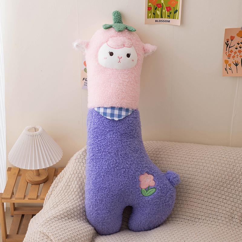 

Cute Alpaca Pillow Plush Toys on The Bed with Legs Clip Dolls Home Decoration Ornaments Children s Toys Holiday Gifts