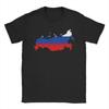 Russian Russia Map Flag Colors T Shirts Men 100 Cotton Crazy TShirts Round Collar Tee Shirt Short Sleeve Clothes 4XL 5XL