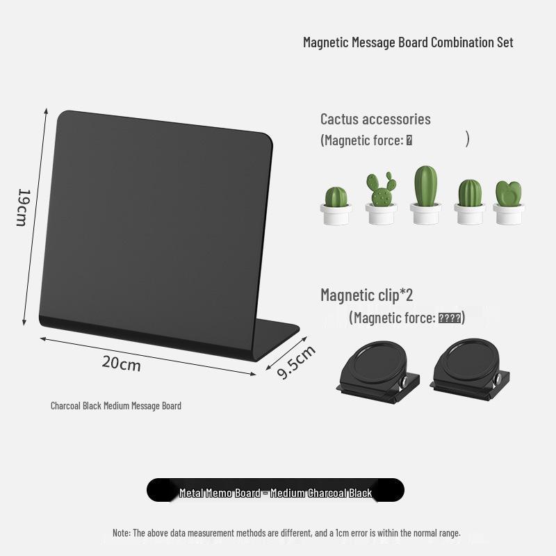 Magnetic Desktop Blackboard Memo Board - Erasable & Free-Standing for Office Use