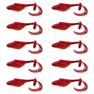 10pcs High Performances PVC Soft Lures Ensuring Sensitivity and Increased Catching Rates In Various Water Scenario