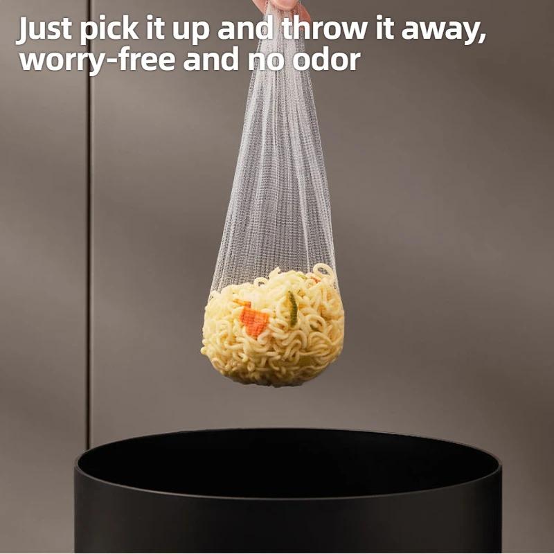 Kitchen Sink Filter Rack Foldable Sink Strainer Mesh Bag Stand Waste Garbage Net Shelf Disposable Garbage Mesh Bag Kitchen Gadge