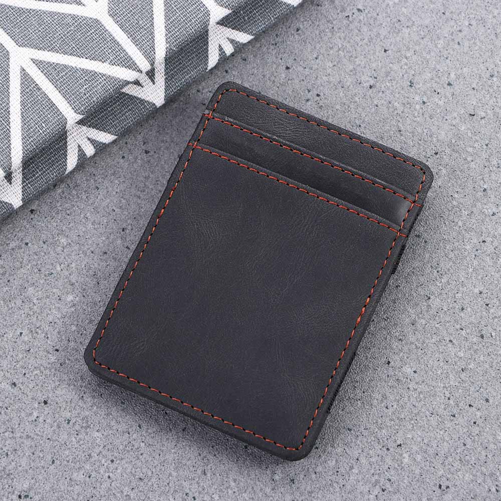 ID Card Case Men With Ribborn Gift Card Cover Cash Clip Magic Wallet Money Clips Mini Coin Purse