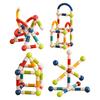 Expandable Magnetic Building Sticks Flexible Rods with Strong Magnets Kids STEM Learning Toys for Creative 3D Shapes