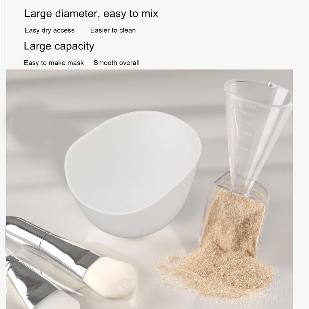 Set de boluri pliabile pentru amestecarea măștilor de față din silicon DIY, ușoare, rafinate, set de perii din silicon