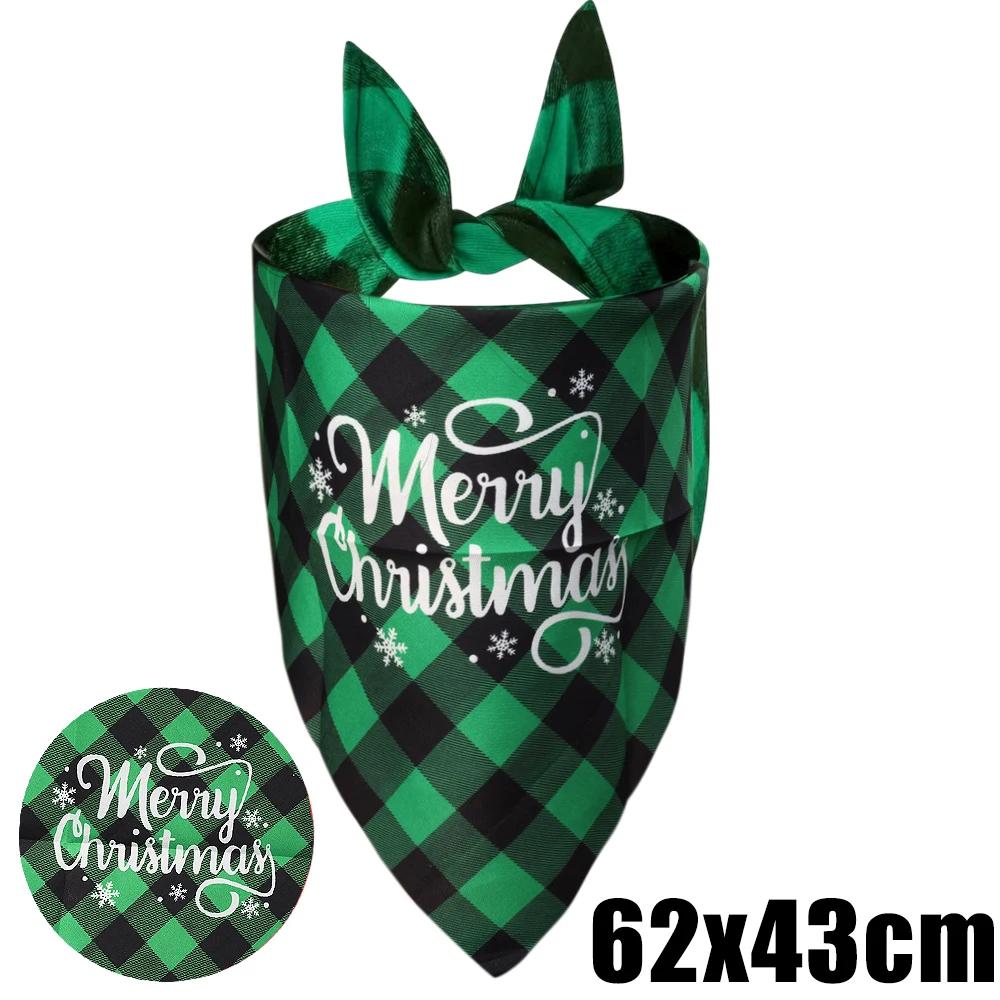 20/10/1Pcs Pet Triangle Scarf for Large Dog Christmas Party Dog Bandanas Dog Cat Red Santa Claus Letter Pattern Pet Supplies