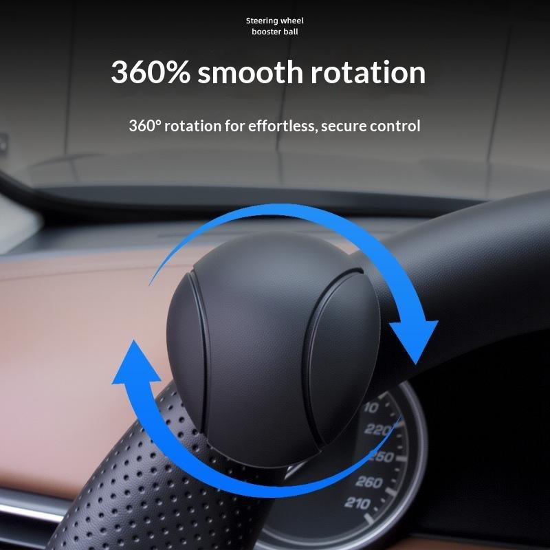 Car Steering Wheel Spinner Knob Power Assist Ball Anti Slip Silicone Steering Aid For Vehicle Single Hand Driving Control