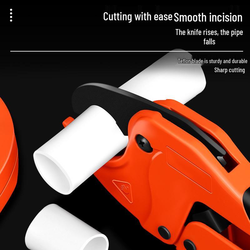PVC Rohrschneider - Professionelle Schnellschneideschere für PPR-Rohre, Leerrohre und Wasserleitungen