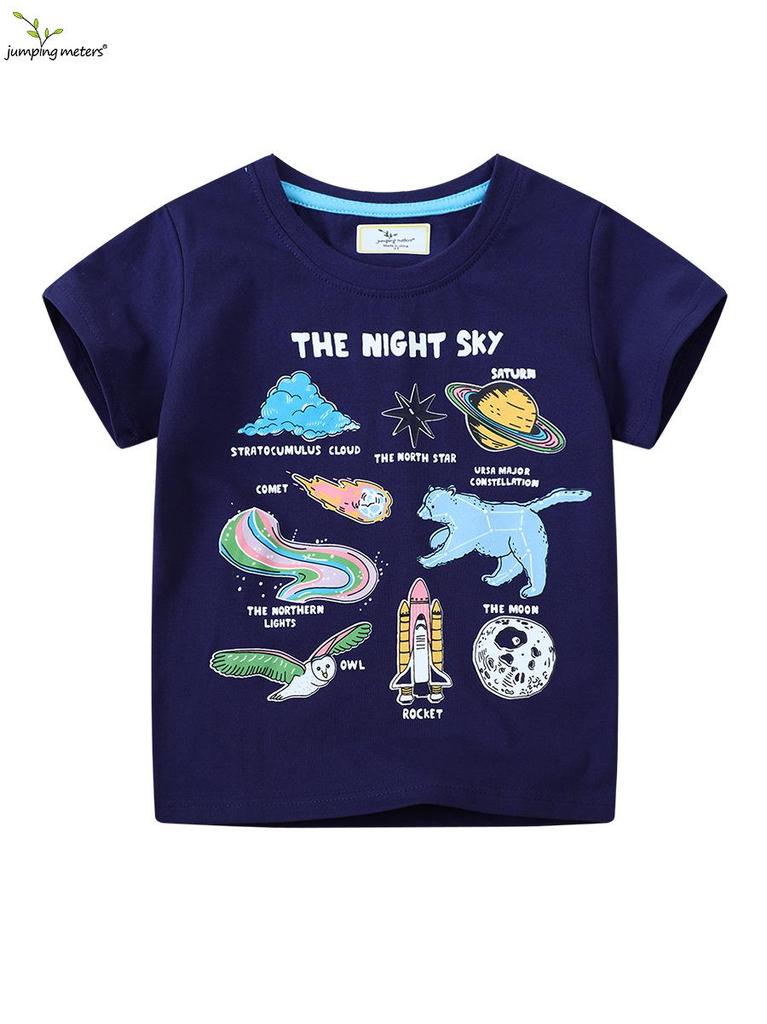 Glow-in-the-Dark Boys' Cartoon T-shirt - 100% Cotton Summer Short Sleeve 2026
