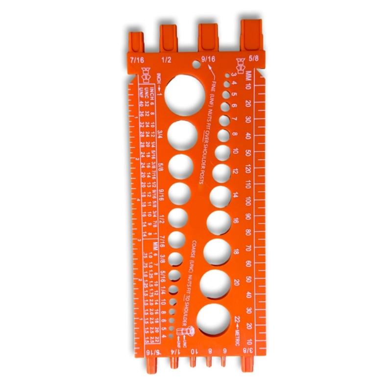 Verificator de filet pentru șuruburi Instrument de măsurare Instrument de măsurare Tester de măsurare filet și metric pentru verificare șurub piuliță