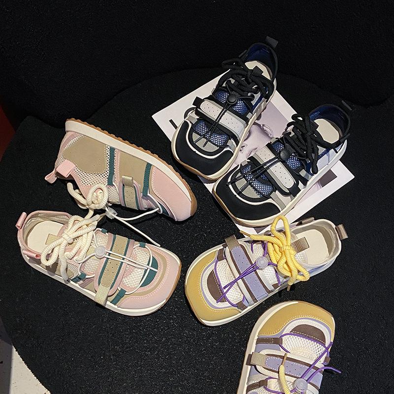 Big Head Shoes 2025 Summer New Comfortable Breathable Mesh Soft Sole Versatile Fashion Sneakers