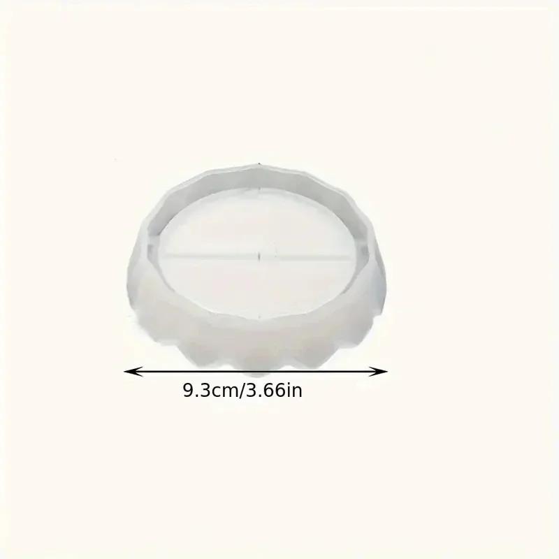 A Top Quality Jewelry Tray Silicone Resin Molds Round Shaped Jewelry Dish Molds Silicone Material for Epoxy Resin Casting Tray