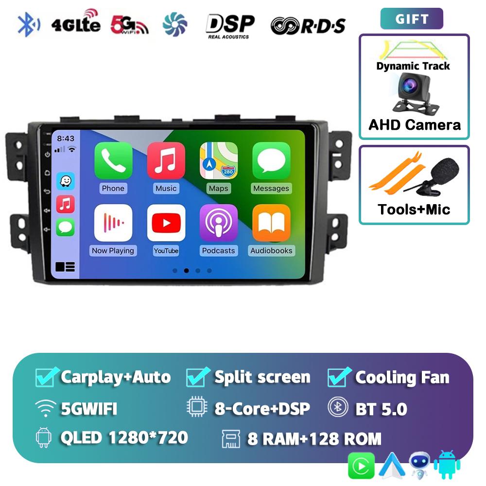 Android 14 Carplay Car Radio For Kia Borrego Mohave 2008 - 2012 Multimedia Video Player Navigation BT Stereo AI Voice 360 Camera