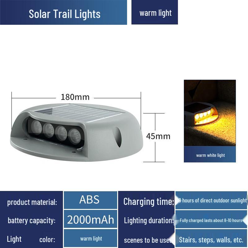 Solar Powered Outdoor Garden Stair Light