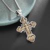 Archangel Michael Cross Pendant Vintage Catholic Necklace Men's and Women's Religious Prayer Faith Amulet Jewelry